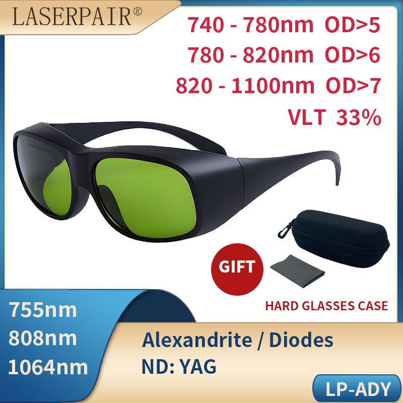 Laser Safety Goggles - LaserPair 755/808/1064nm Infrared Laser Safety Goggles,