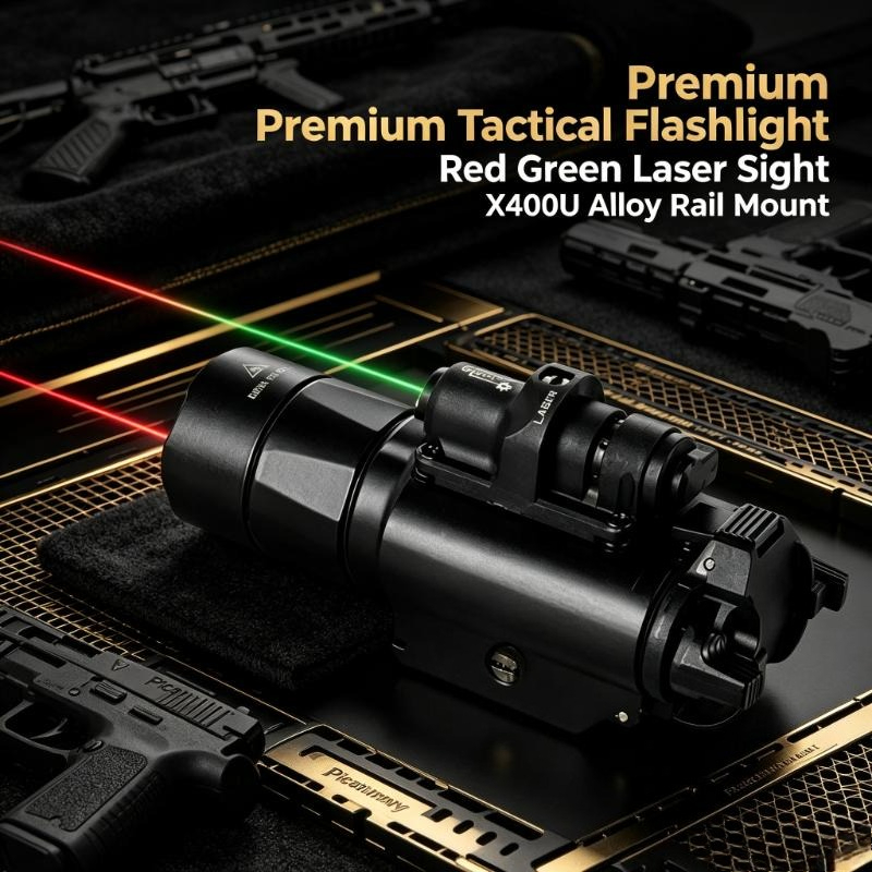 Industrial Green Laser - X400U Alloy Tactical Flashlight Rail Holder
