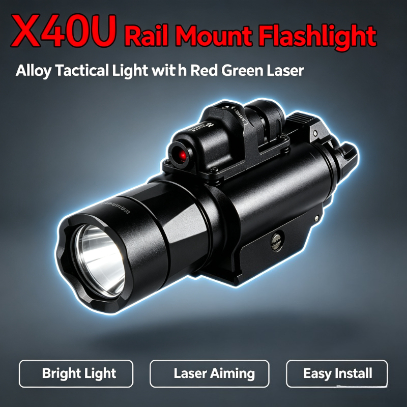 Industrial Green Laser - Tactical Accessory X400U Alloy Rail Mount