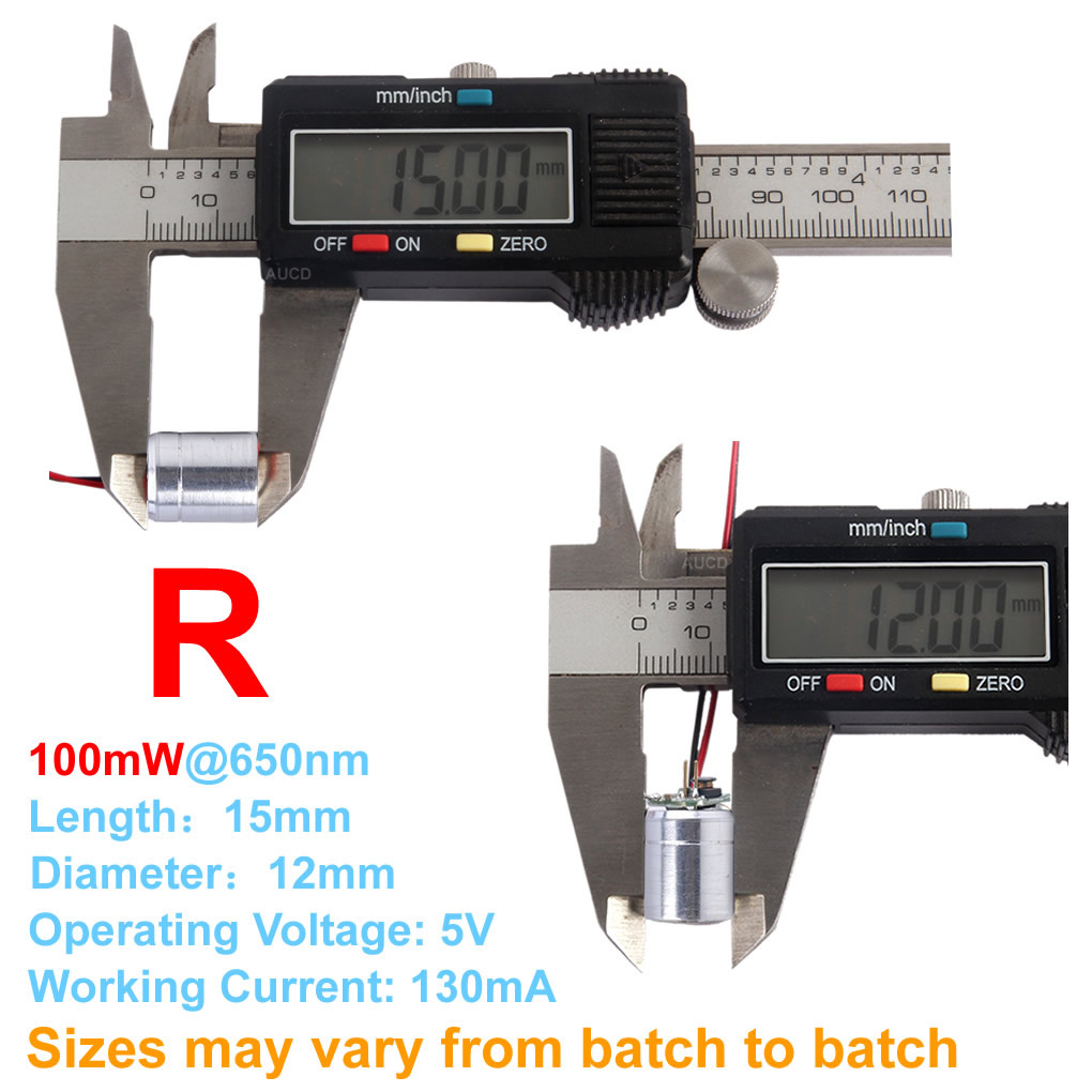 Φ12x15mm DC 5V Red-100mW Green - Industrial Green Laser ulasan dan harga