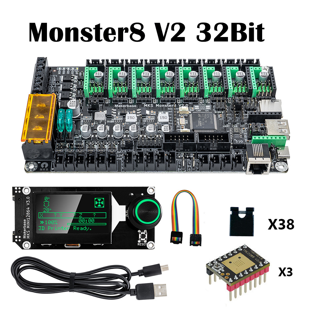 Makerbase MKS Monster8 V2 32Bi - Laser Controller Board ulasan dan harga
