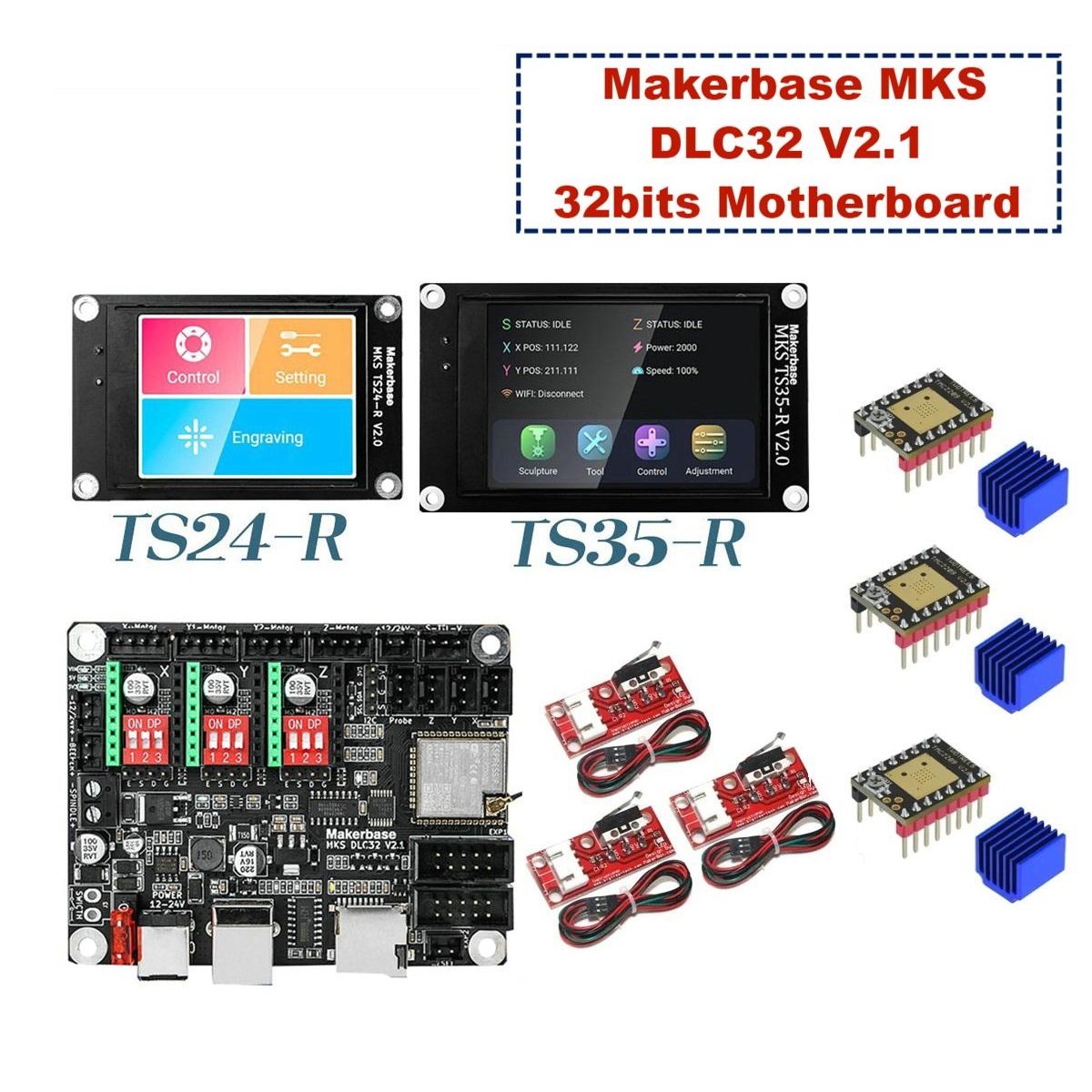 Makerbase MKS DLC32 V2.1 32bit - Laser Controller Board ulasan dan harga
