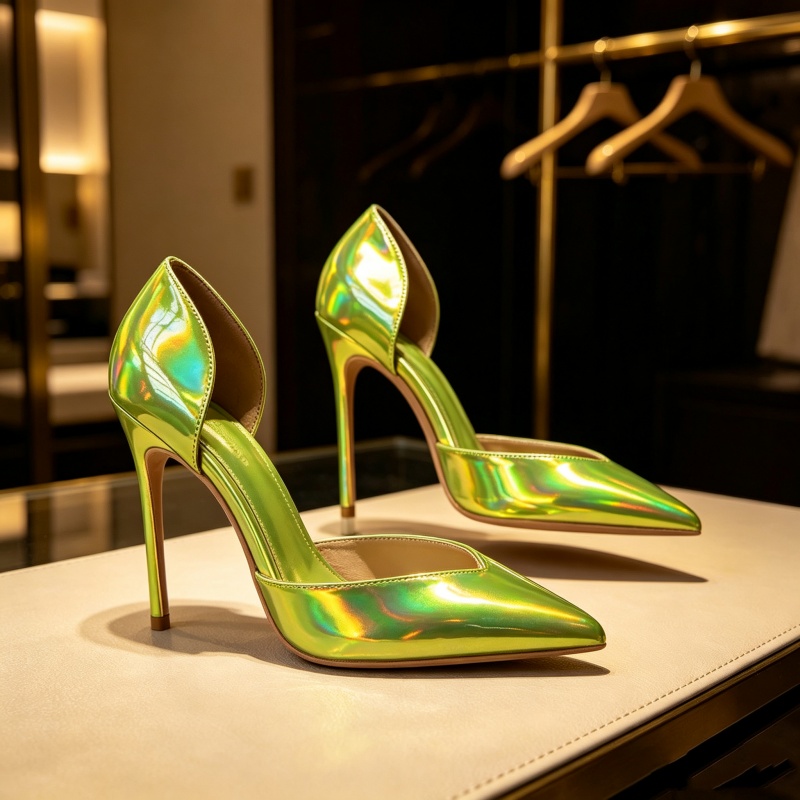 Sexy Nightclub Footwear Fluore - Industrial Green Laser ulasan dan harga