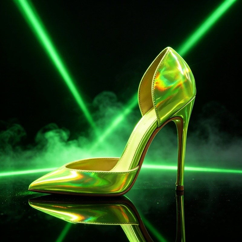 Sexy Nightclub Footwear Fluore - Industrial Green Laser ulasan dan harga