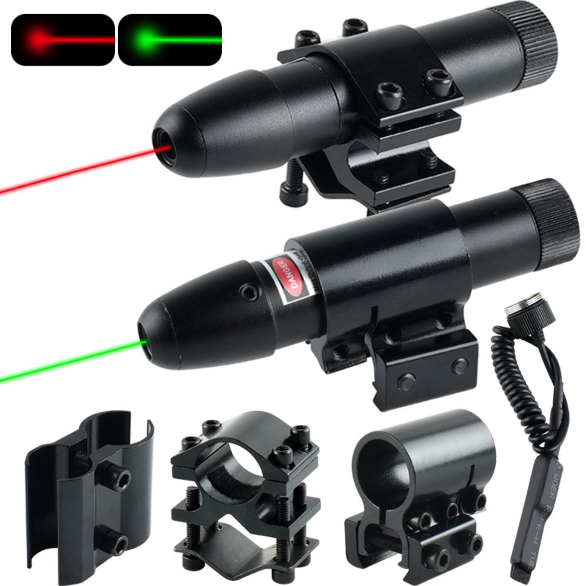 Tactical Red Green Dot Laser S - Industrial Green Laser ulasan dan harga