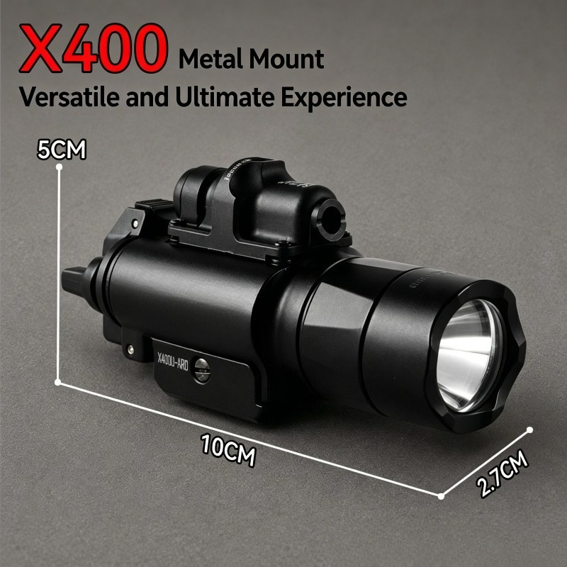 X400U Alloy Tactical Flashligh - Industrial Green Laser ulasan dan harga